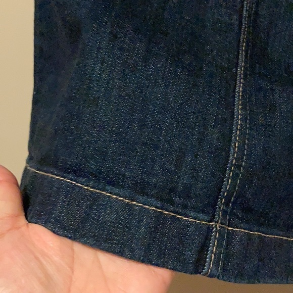 Old Navy, Dark Denim Pencil Skirt, Indigo, Jean 2 - Picture 6 of 12